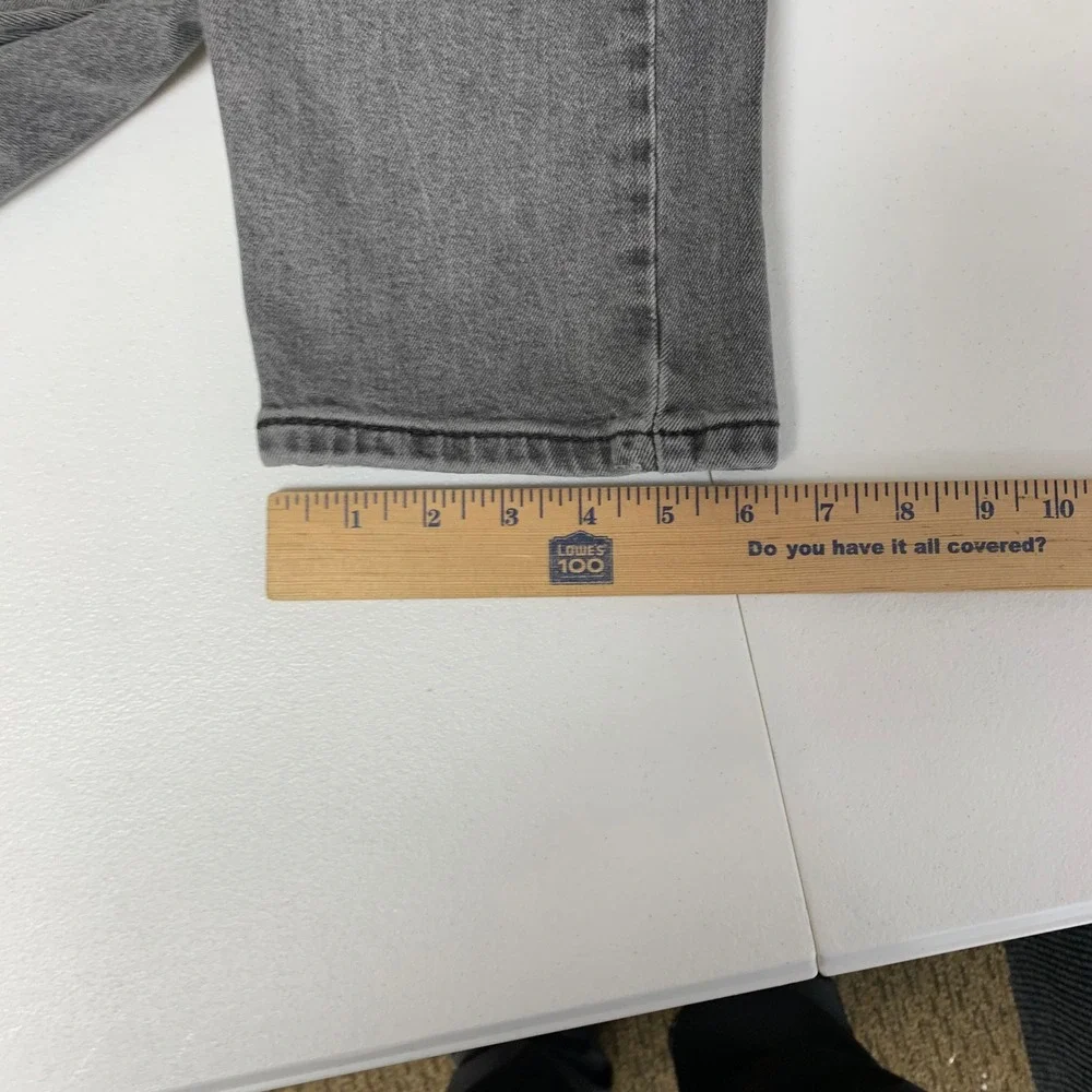 Levi's‎ 502 Taper Jeans Mens 31x30 (30x28)Grey Stretch Denim 502-0342